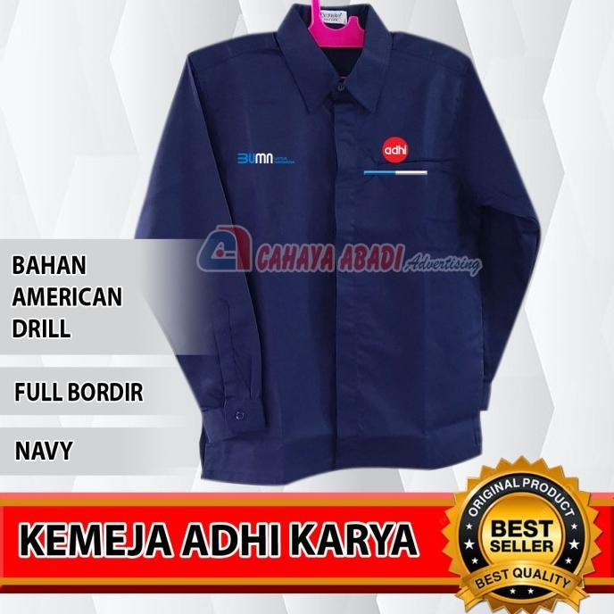 Kemeja BUMN Adhi Karya Seragam BUMN Adhi Karya Navy