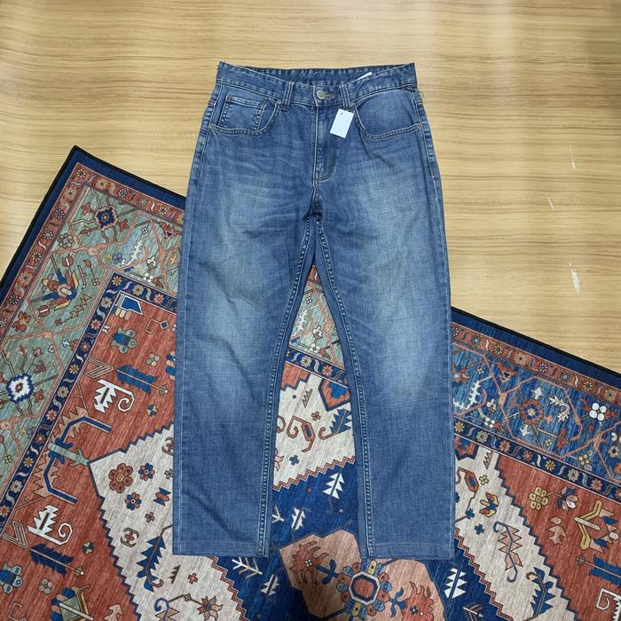 spao basic jeans washed denim ukuran 28 29 30 M pria wanita unisex original