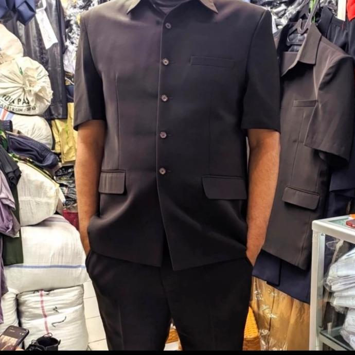setelan baju safari jas psh terbaru Pemda PNS kantor coklat pria