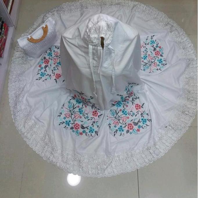 Mukena Bordir Suji Caia Versi Khadijah Handmade Bukittinggi Padang