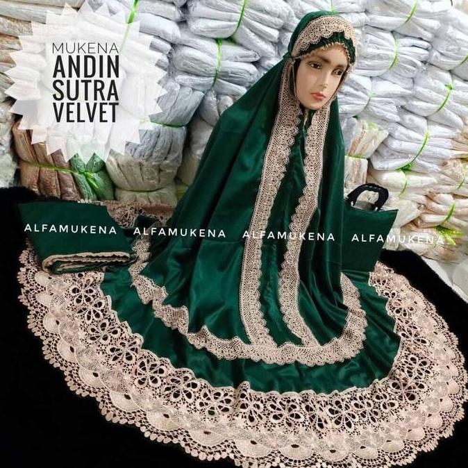 Mukena Dewasa Andin Ikatan Cinta Jumbo Kd Full Renda Seroja Terbaru Mukena Prada Keong Seroja Andin 