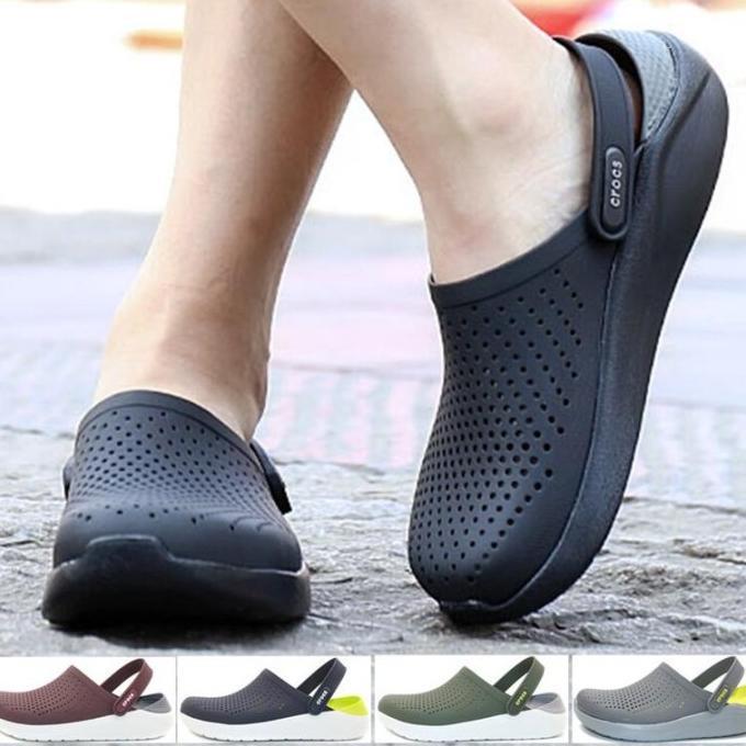CROCS LITERIDE CLOG UNISEX /SEPATU SANDAL CROCS / SENDAL KARET / SENDAL ANTI AIR / SANDAL CROCS PRIA
