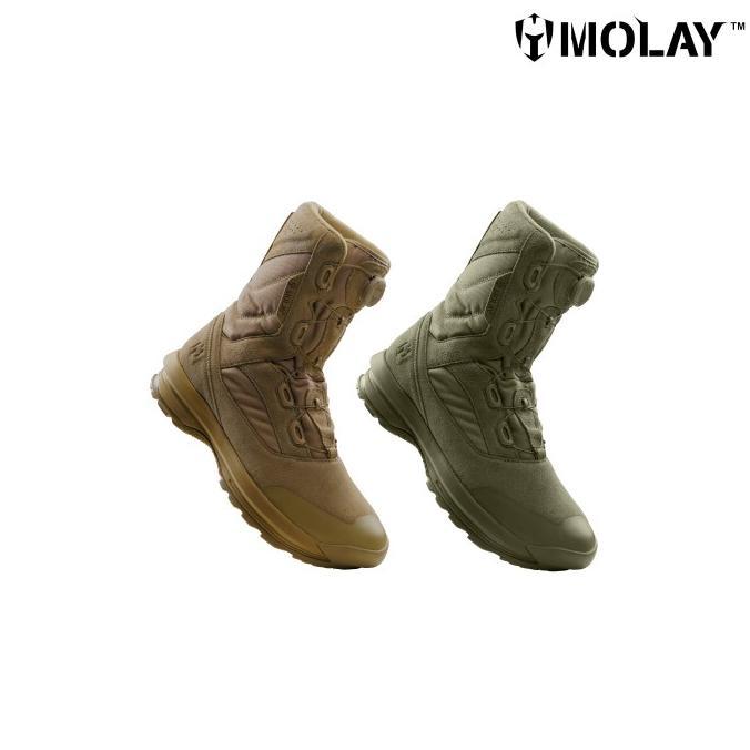 NEW MOLAY SEPATU HONU TACTICAL BOOTS - RANGER GREEN & PANGOLINE BROWN