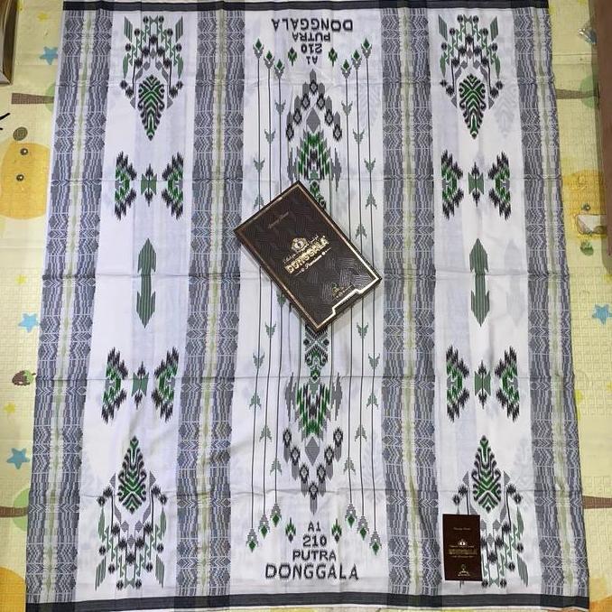 Produk Baru!! SARUNG PUTRA DONGGALA SGE RAYON 100%ORIGINAL Muslim Songket