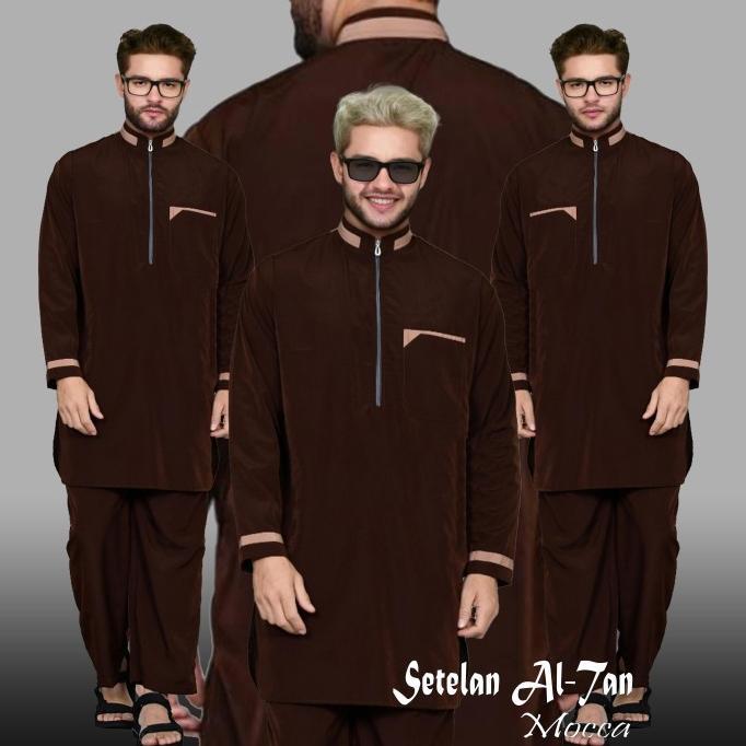 Bestseller 2025 Willy Setelan Koko Pria Dewasa Muslim Pakistan - Koko Setelan Turki - Baju Koko Kurt