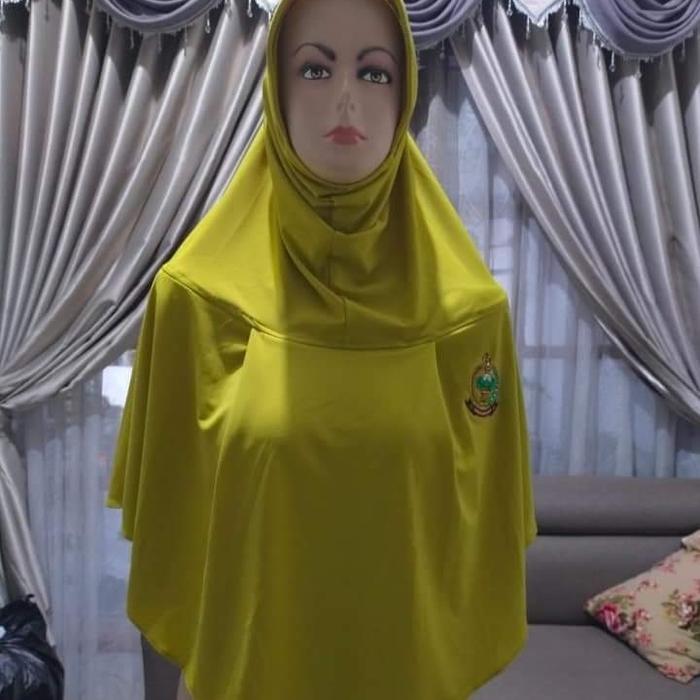 jilbab pso Persit warna lemon