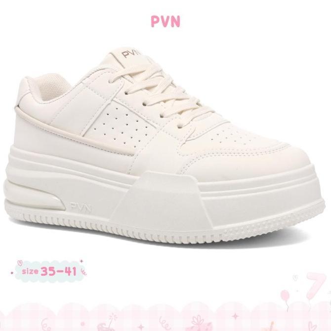 PVN Jaehee Sepatu Sneakers Wanita Sport Shoes Cream 362