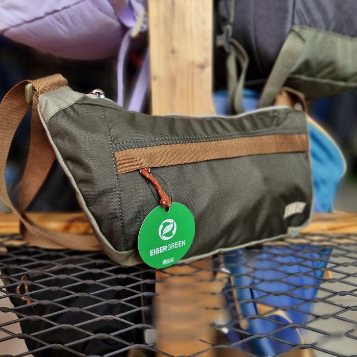 WAIST BAG EIGER 9602 WAGEN SLING BAG-1L-TAS SELEMPANG COWOK-DAILY FASHION USE PRIA-OLIVE