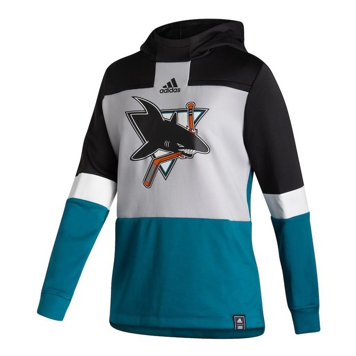 Jaket Hoodie Adidas NHL San Jose Sharks Reverse Retro ORIGINAL