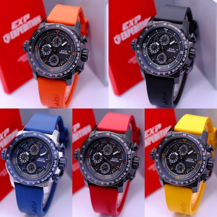 Jam Tangan Pria Expedition EXP 6335 E6335 Rubber Free Emblem Skytrooper Original