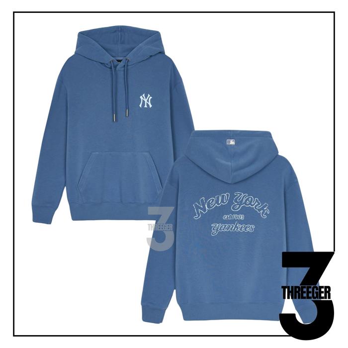 MLB Vintage Varsity Sportive New York Yankees Hoodie Blue Original