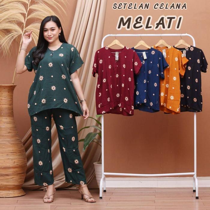One Set Setelan CP Daster Kekinian Rayon Busui Kancing Depan Bahan Rayon LD 130cm PJ 115cm Daster Lo