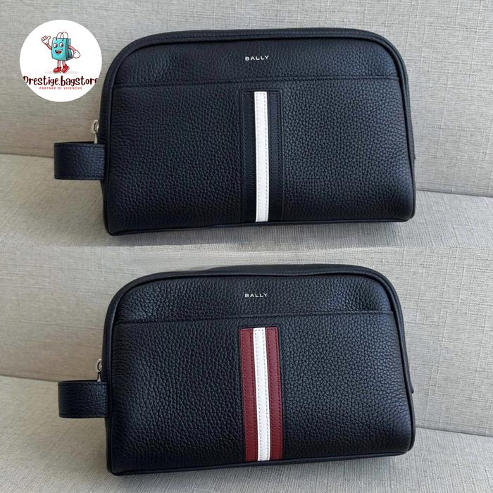 PRESTIGE Clutch Bally Takimo Handbag Bally Stripe with Handle Men Original