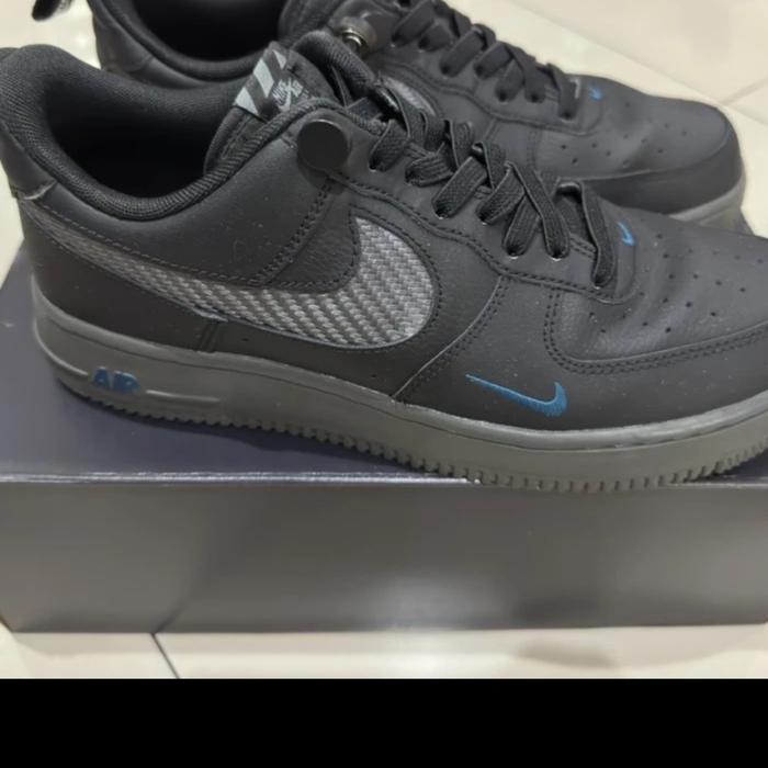 Nike air force 1 hitam carbon