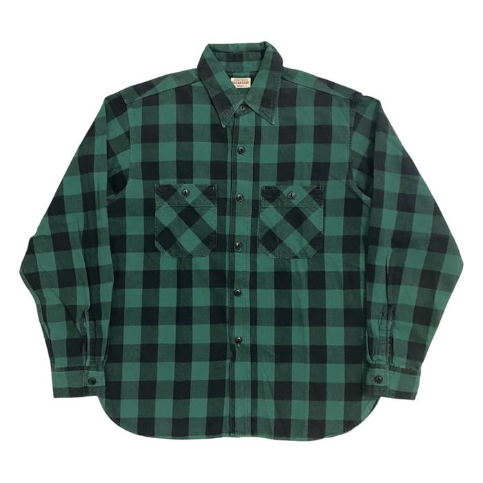 Sugar Cane Green Plaid Shirt