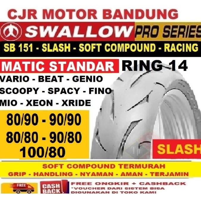 BAN SOFT COMPOUND RING 14 SWALLOW SLASH BAN MOTOR STANDAR MATIC HARIAN