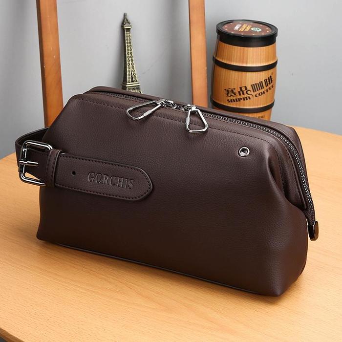 Tas Tangan Clutch Pria Dompet Kulit Pria Mewah Handbag Import Dompet Cowok Besar Kekinian Dompet Wan