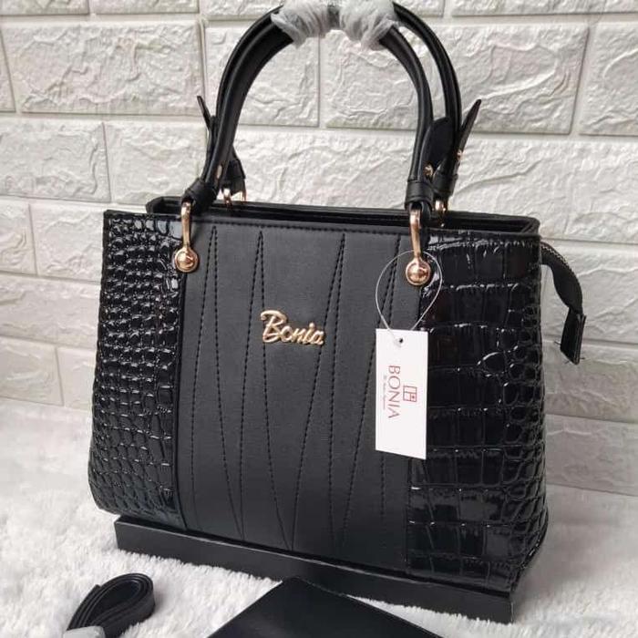TAS WANITA IMPORT BON BON KOMBINASI CROKO PREMIUM FREE DOMPET TAS BATAM / TAS SLEMPANG / TAS BAHU /
