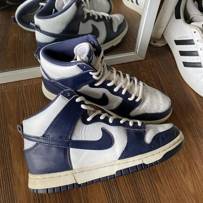 Nike dank high championship navy original murah - sneakers second market
