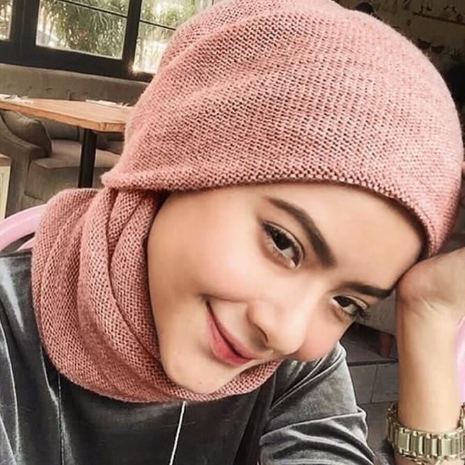 Hijab Jilbab Hoodie Rajut Terbaru Jilbab Rajuran Knit Hijab Instan Df