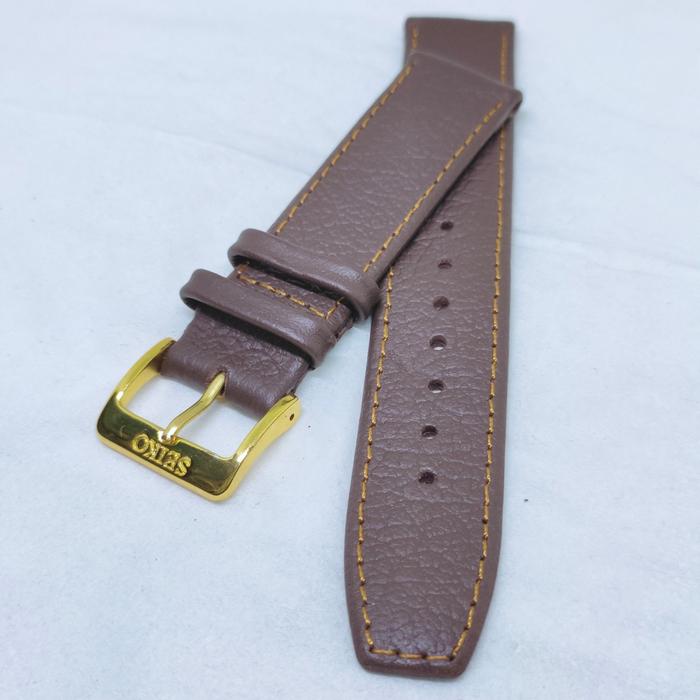 Seiko vintage leatherstrap watch strap kulit asli jam tangan antik 19mm 18mm genuine leather strap p