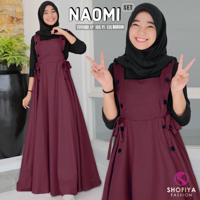 Set Dress Gamis Overall by Shofiya - Naomi