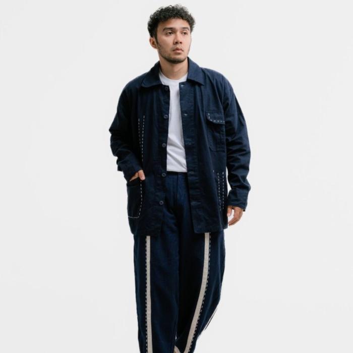 Dama Kara Jalin Jacket Sashiko