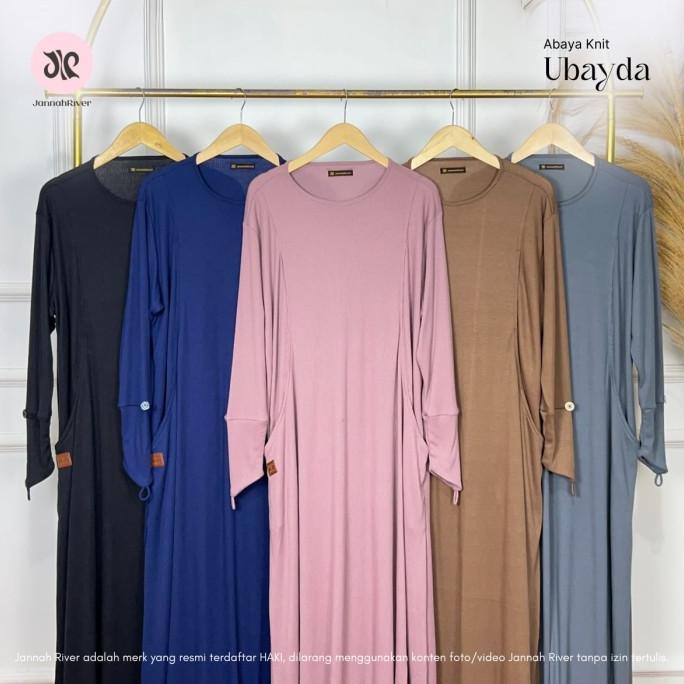 Bestseller Abaya Knit Ubayda Ori Jannah River || Abaya Premium By Jannah River