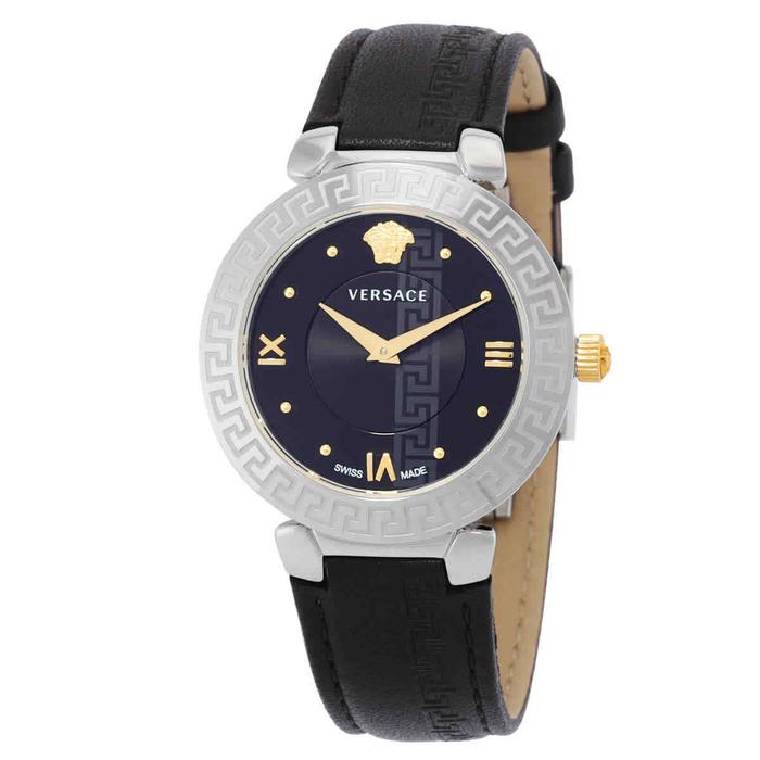 jam tangan Versace Daphnis Quartz Black Dial Ladies Watch V16020017
