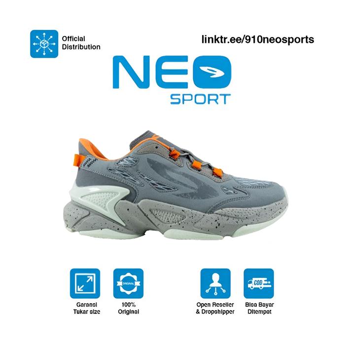 910 Sepatu Sportstyle LYNX RV-LITE ABU-ABU/JINGGA