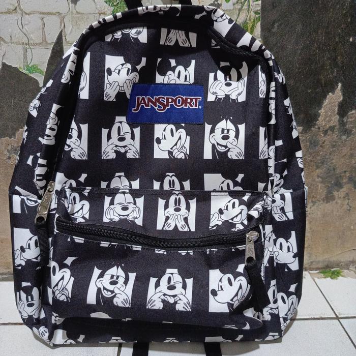 Tas Jansport Motif Kartun Mickey Mouse