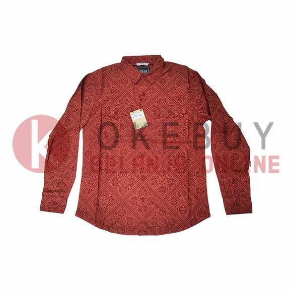 Terbaru Kemeja Pria Eiger H401 Lengan Panjang Corak Batik Peasley 1989 Terra Cotta top