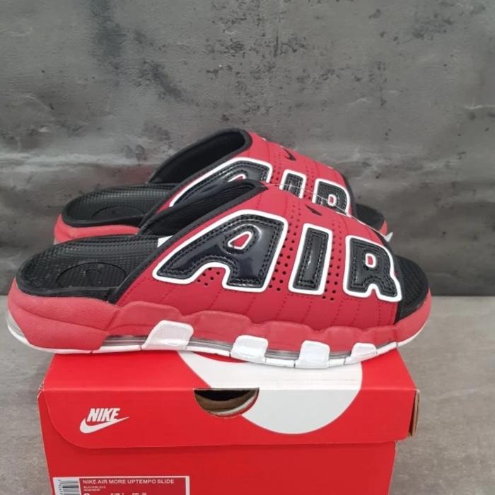 SANDAL NIKE MORE UPTEMPO BLACK RED ORIGINAL BNIB