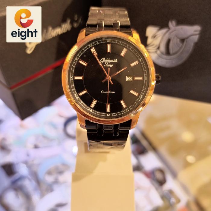 jam tangan pria goldsmith time gst-8049 rt r/g