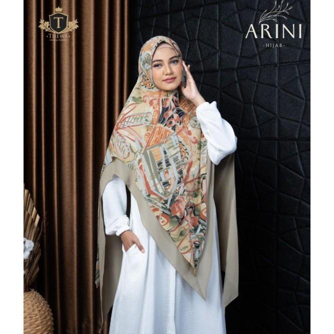 Kerudung/Khimar/Hijab “Arini Motif ''Jumbo Lancip Original Thewa
