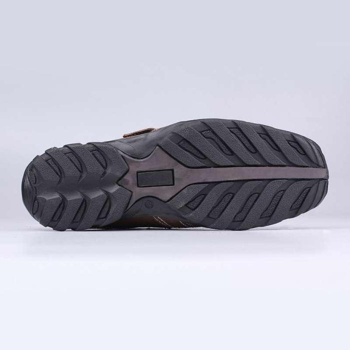 [Free Gift] Catenzo - Rd 412 Sepatu Sandal Bustong Pria Original Kulit Asli Coklat /Sandal Kulit Pri