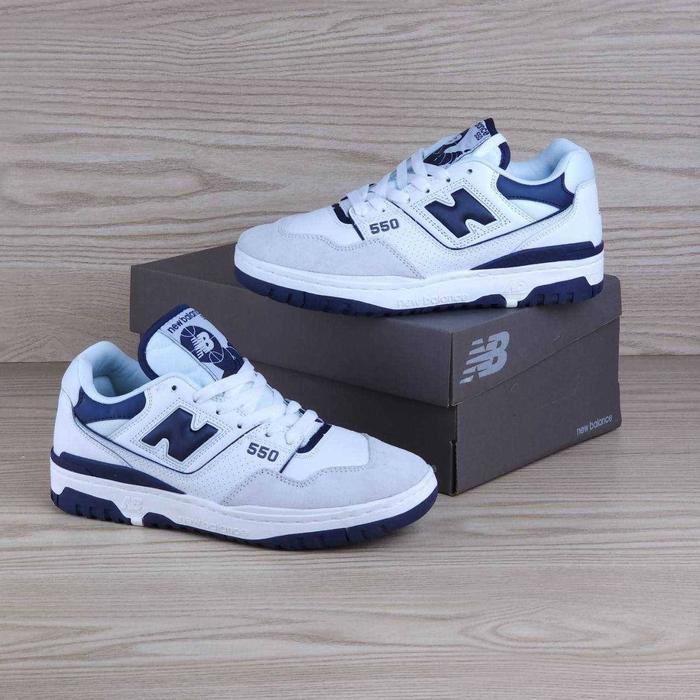 (CWD) Sneakers NB 550 White Navy " size 37-44"