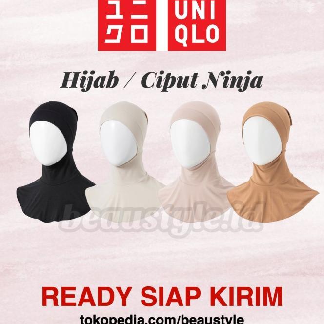 Ready! Uniqlo Airism Hana Tajima Hijab Ciput Ninja Inner Dalaman Hijap