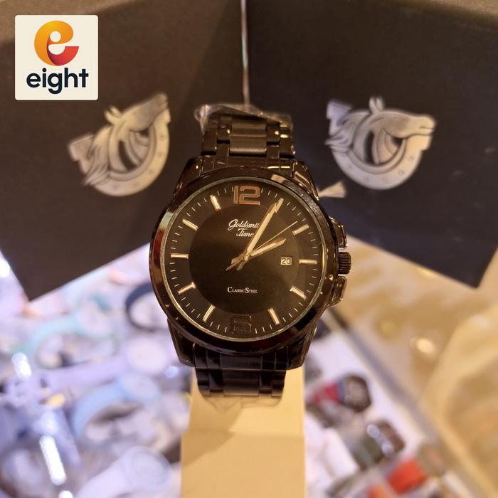 jam tangan pria goldsmith time gst-8035 rt blk