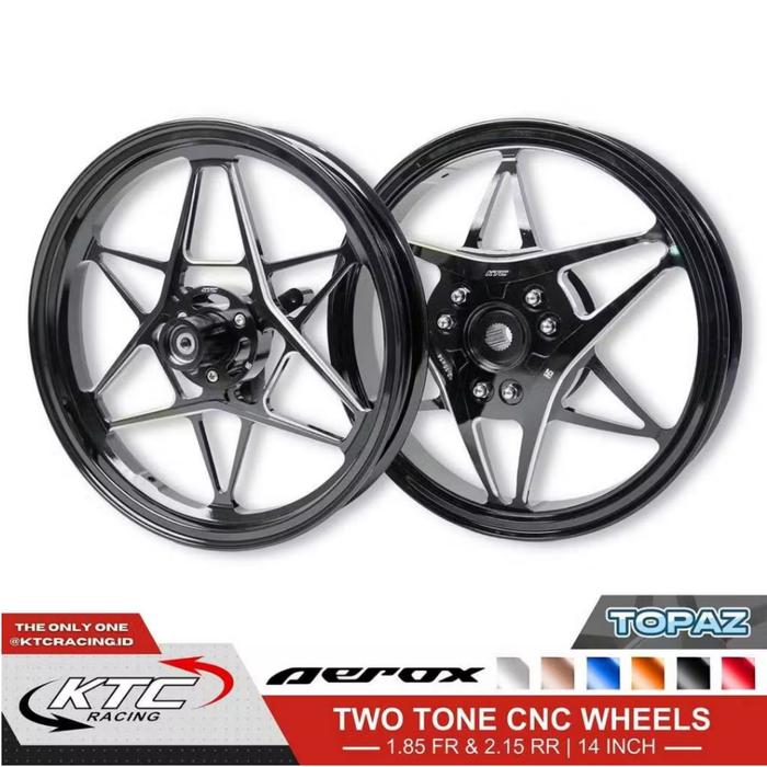 Velg Racing Ktc Topas Aerox new & Aerox old / Pelek Ktc Aerox 155