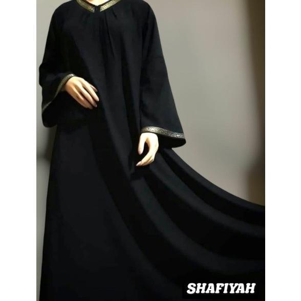 Bestseller Alkhatib Abaya Shafiyah Couple Mom And Kids Jetblack S M L Xl Xxl Anak 2-14 Thn