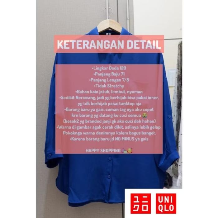 THRIFT KEMEJA WANITA Merk UNIQLO