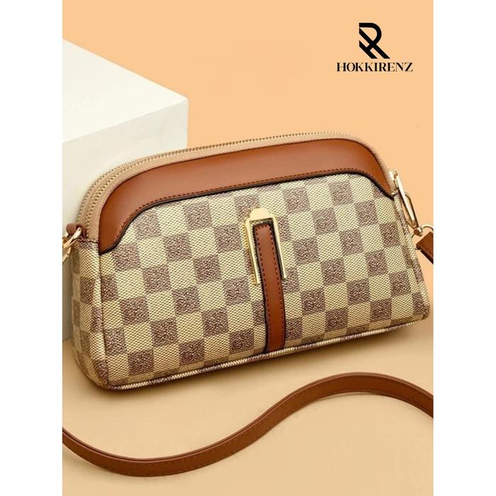 Tas Selempang Wanita Premium Elegan Machiato Bag - Dompet Pouch HP Aolong Import Fashion Korea - Han