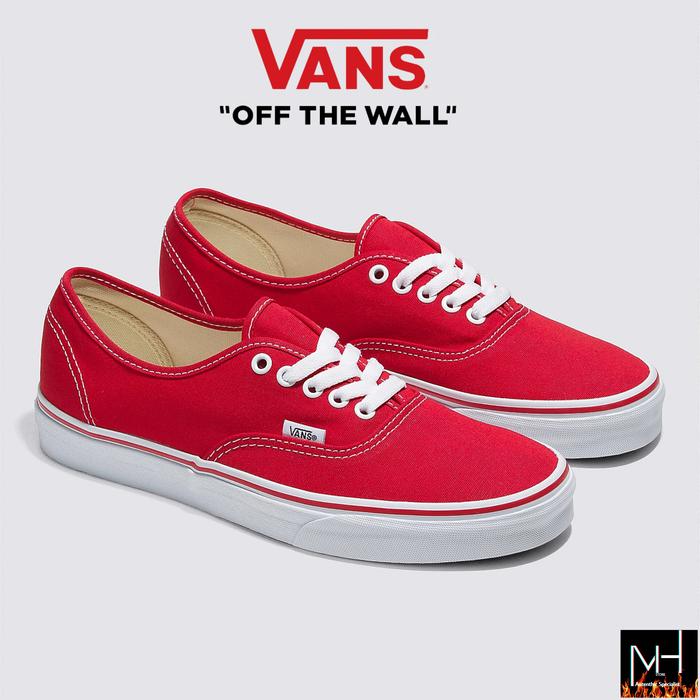 Vans Authentic Shoe Chili Red  Classic Original 100%