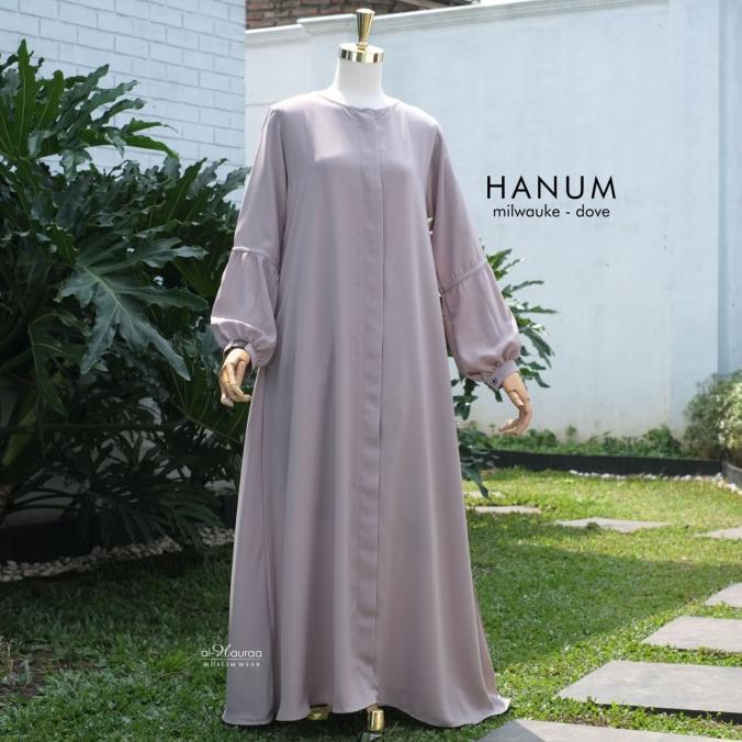 Bestseller Hanum Abaya Alhauraa Premium Gamis Syar'I Muslimah Dengan 8 Pilihan Warna