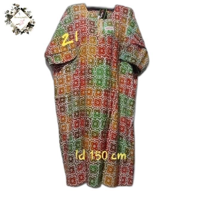 DASTER L5 REMEK LD 150 CM PB 110 CM BATIK KENCANA UNGU LABEL HITAM