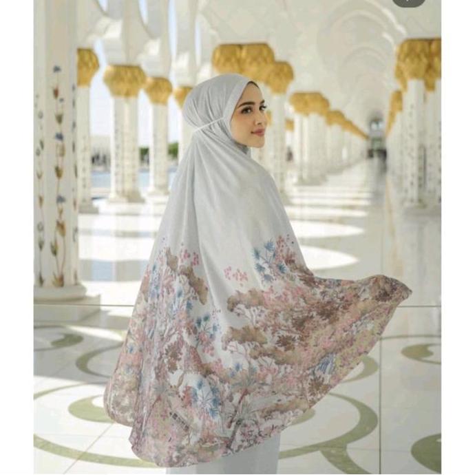 BUTTON SCARVES mukena dewasa al qasr pearl
