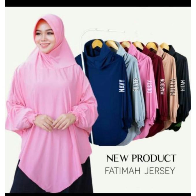 Terlaris! Hijab Instan Bergo Lengan Panjang Fatimah- Jilbab Umroh