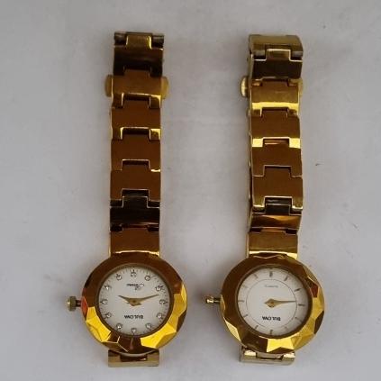 jam arloji rantai wanita "BULOVA" VINTAGE GOLD PLATE 18M