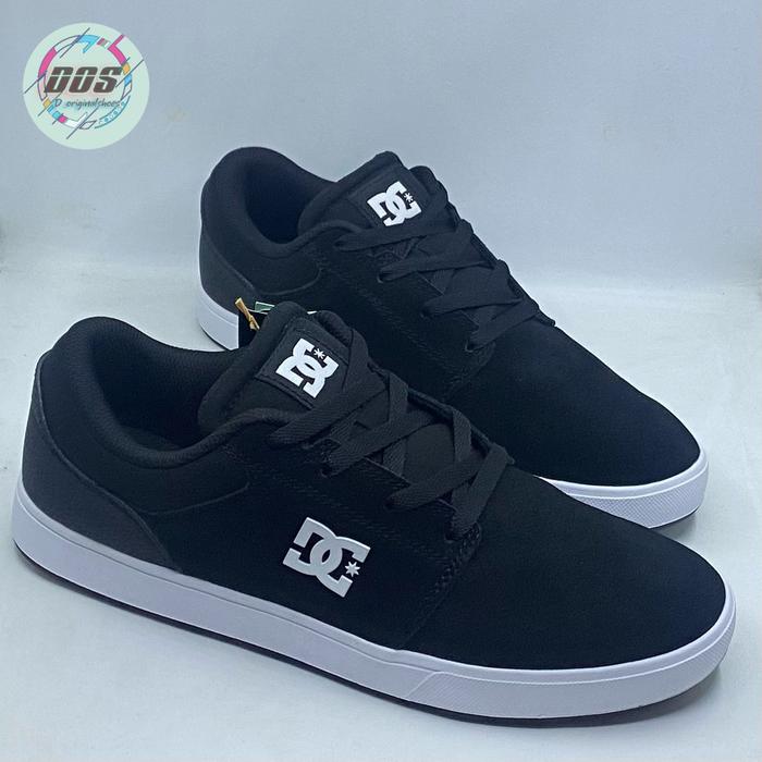 DC CRISIS 2 BLACK WHITE MEN'S SNEAKERS ORIGINAL ADYS100647BKW Casual Shoes Pria